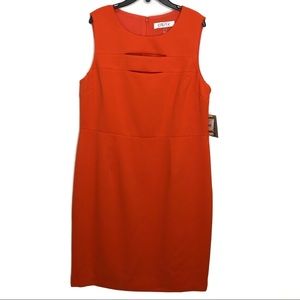 NEW Kasper Orange Sleeveless Dress